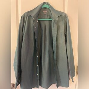 Green-gray Eddie Bauer Men’s Button Down
